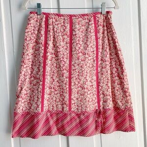 Vintage 90s/Y2K Context 100% Cotton Lightweight Floral Skirt